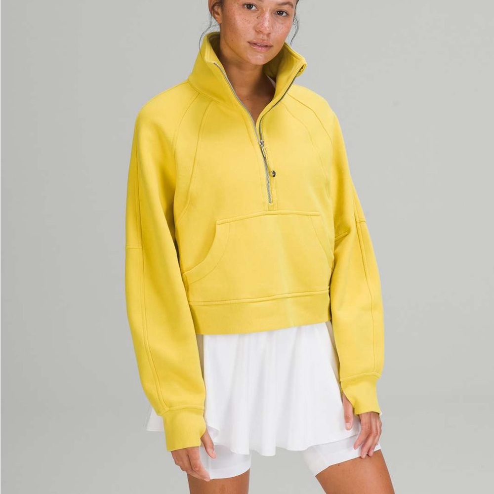 lululemon athletica Yellow Half-Zip Sweatshirt